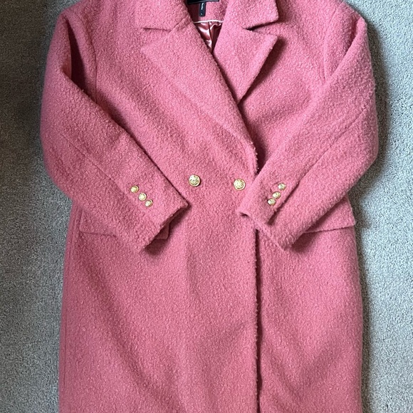 MaxAzria Pink Boucle Coat - Picture 7 of 12